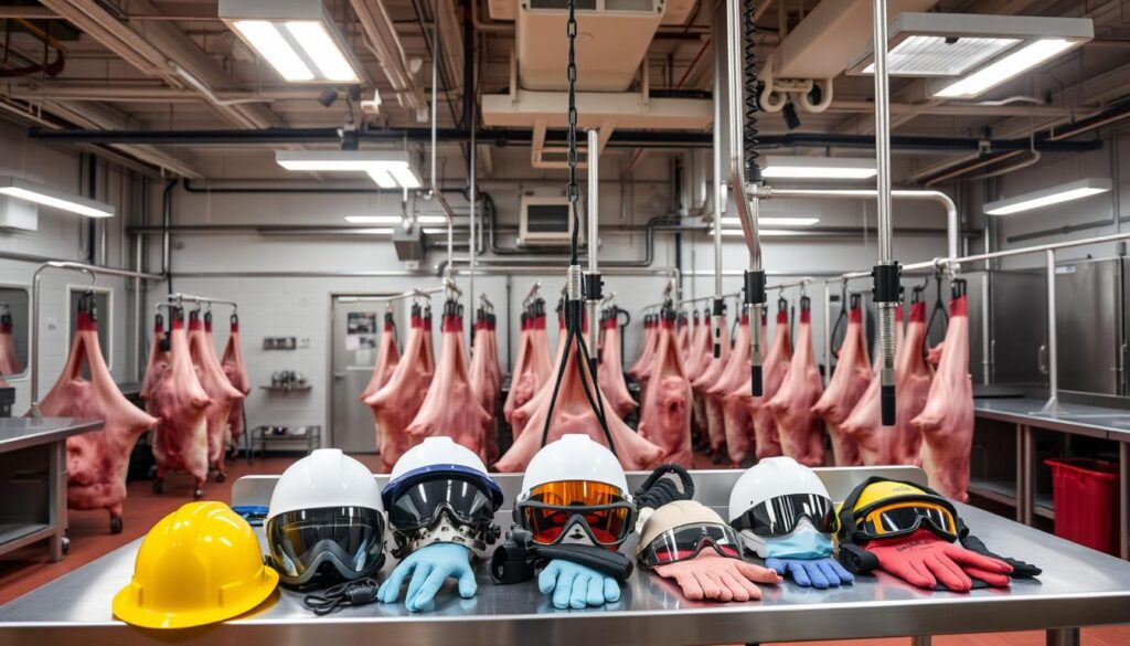 equipamento de segurança no abate